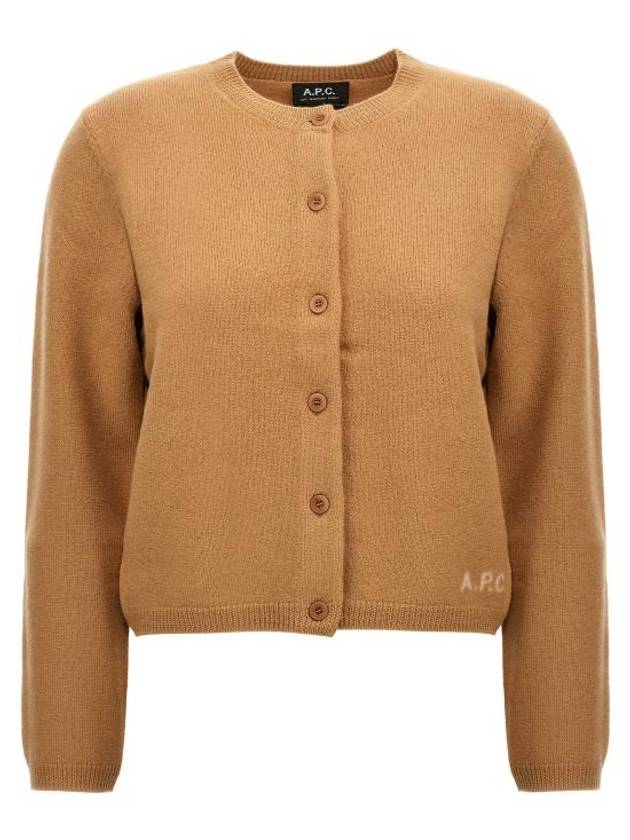 Mila Merino Wool Cardigan Camel - A.P.C. - BALAAN 1