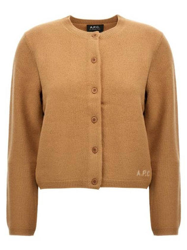 Mila Merino Wool Cardigan Camel - A.P.C. - BALAAN 1