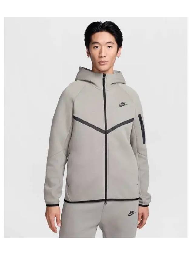 Tech Fleece Zip Up Hoodie Light Army - NIKE - BALAAN 2