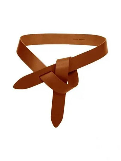 Lecce Knot Leather Belt Brown - ISABEL MARANT - BALAAN 2