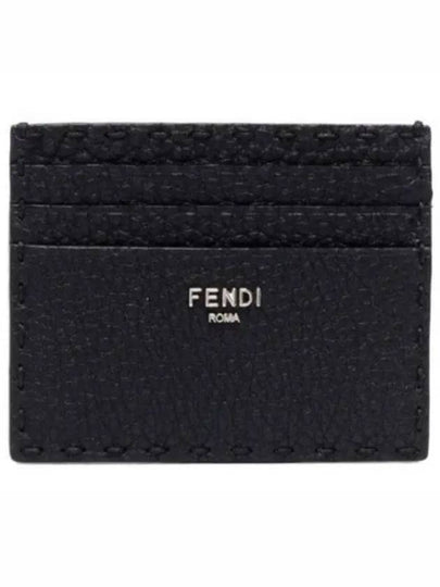 Selleria Leather Card Wallet Black - FENDI - BALAAN 2