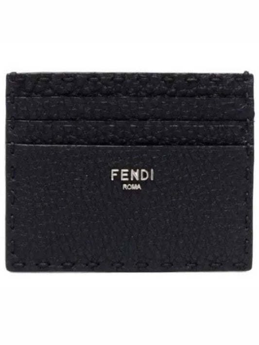 Selleria Leather Card Wallet Black - FENDI - BALAAN 2