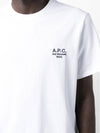 Raymond Short Sleeve T-shirt White - A.P.C. - BALAAN 6