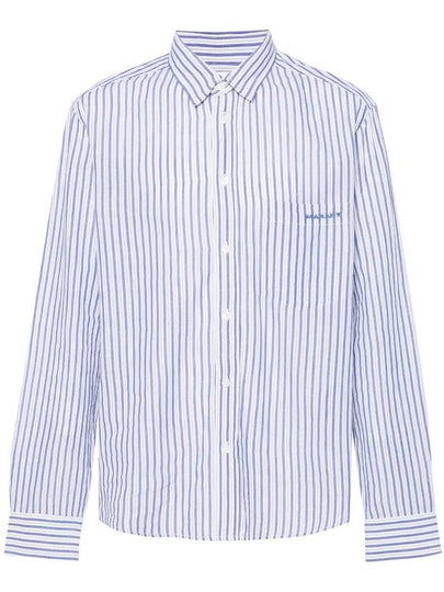 Jasolo Striped Long Sleeve Shirt Blue - ISABEL MARANT - BALAAN 2