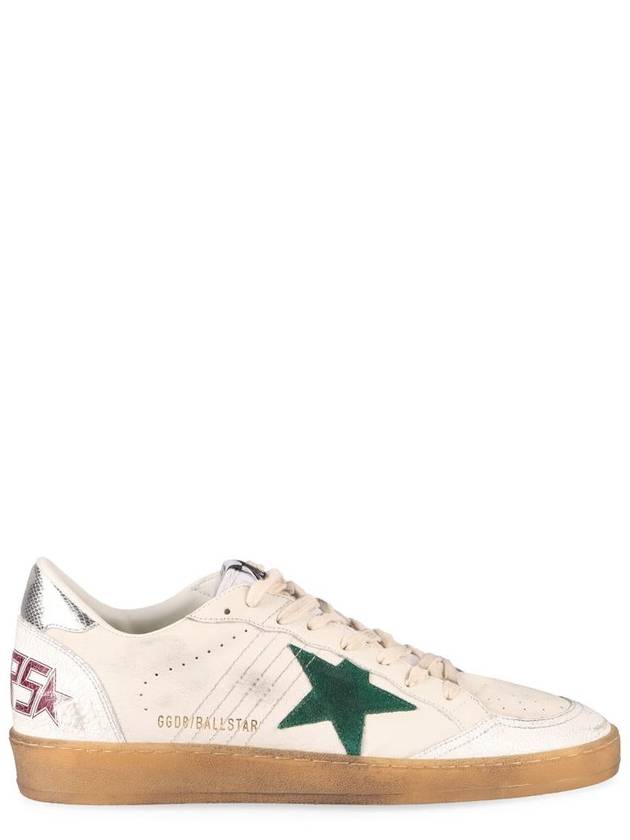 Ballstar Low Top Sneakers White Green - GOLDEN GOOSE - BALAAN 2