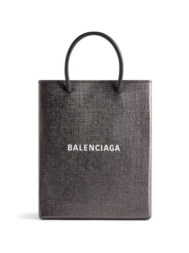 Large Shopping Metallized Tote Bag Grey - BALENCIAGA - BALAAN 1