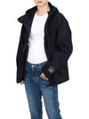 Metropolis Hooded Jacket Navy - CP COMPANY - BALAAN 7