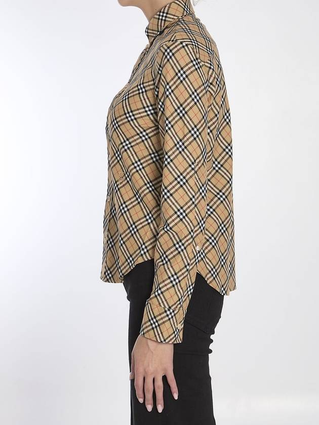 Check cotton shirt - BURBERRY - BALAAN 3