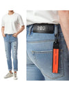 Orange Strap Straight Jeans Blue - TRAMAROSSA - BALAAN 2