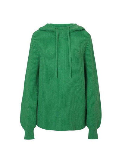 Ribbed 100% Cashmere Hooded Knit Top 2 Colors - CALLAITE - BALAAN 2