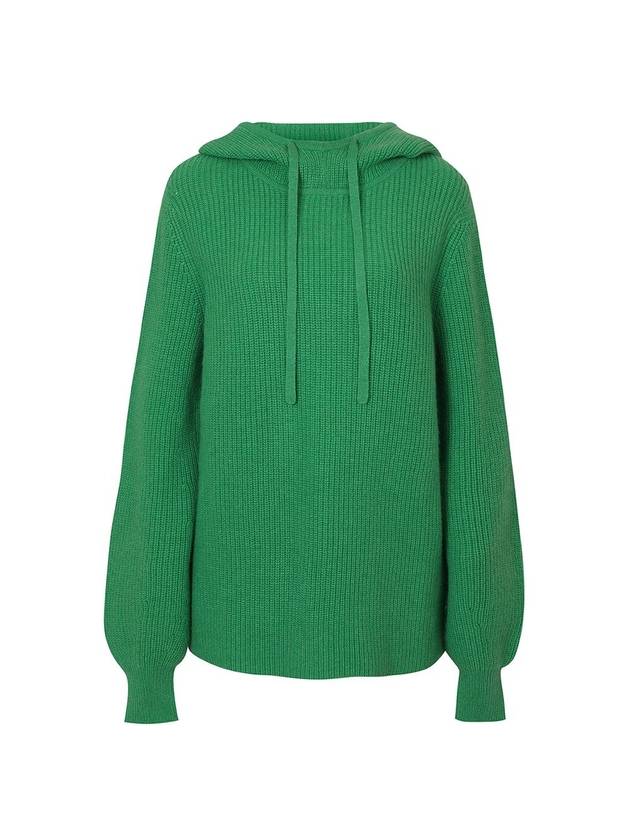 100% Cashmere Ribbed Hoodie Sweater 2 Colors C3KHD62 - CALLAITE - BALAAN 2