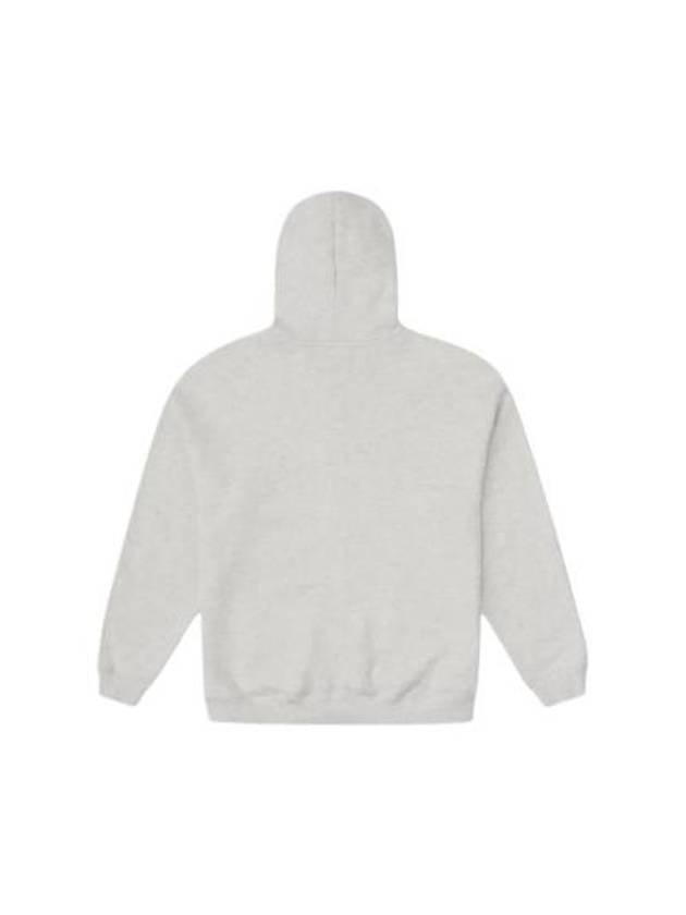 Retro Logo Zip Up Hoodie Light Grey Header - CONVERSE - BALAAN 3