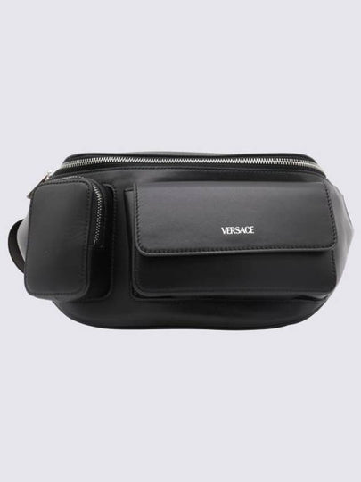 Calf Leather Belt Bag Black - VERSACE - BALAAN 2