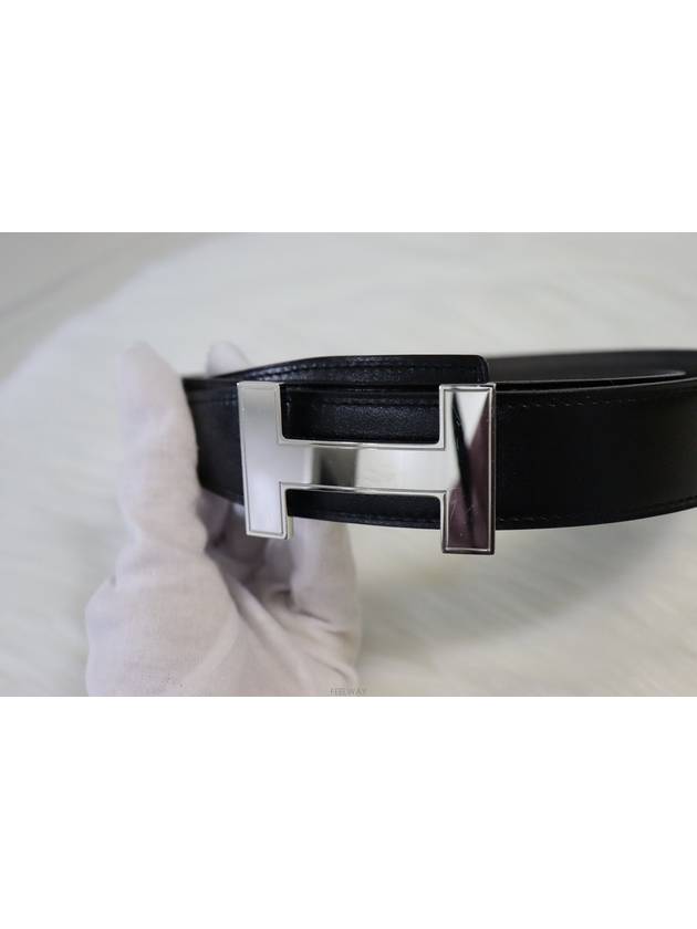 Men s H Buckle Reversible Belt 95 - HERMES - BALAAN 3