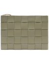 Cassette Intrecciato Medium Clutch Bag Travertine - BOTTEGA VENETA - BALAAN 3