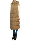 Zimino Padded Vest Brown - MAX MARA - BALAAN 4