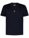 70/2 Mercerized Jersey Logo Short Sleeve T-Shirt Navy - CP COMPANY - BALAAN 2