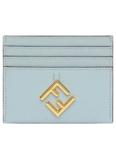 FF Diamond Card Wallet Light Blue - FENDI - BALAAN 2