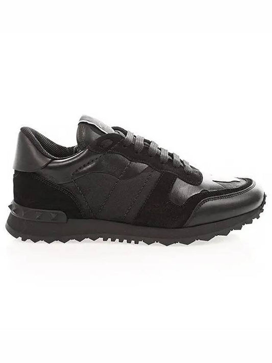 Camouflage Rockrunner Low Top Sneakers Black - VALENTINO - BALAAN 2