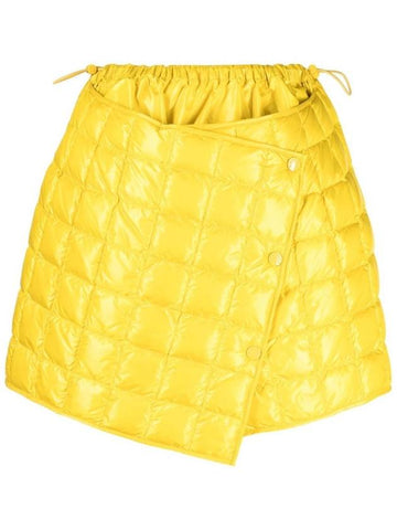 Down Filled Quilted Asymmetric Skirt - MONCLER - BALAAN 1