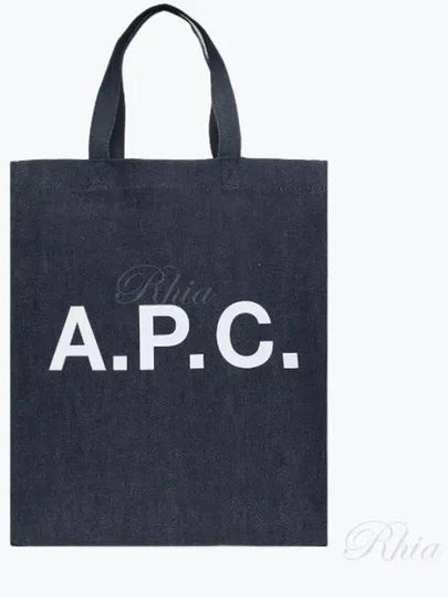 Eco Lou Logo Tote Bag Navy - A.P.C. - BALAAN 2