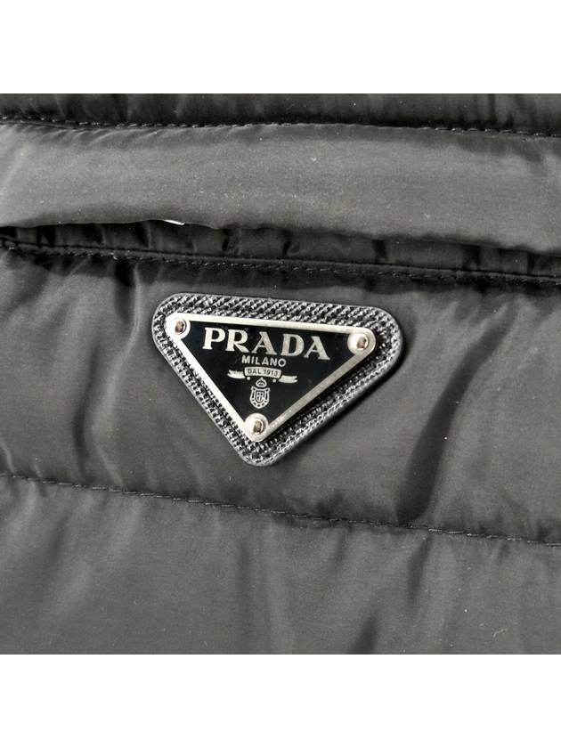 Triangle logo vest padded black size 46 - PRADA - BALAAN 7