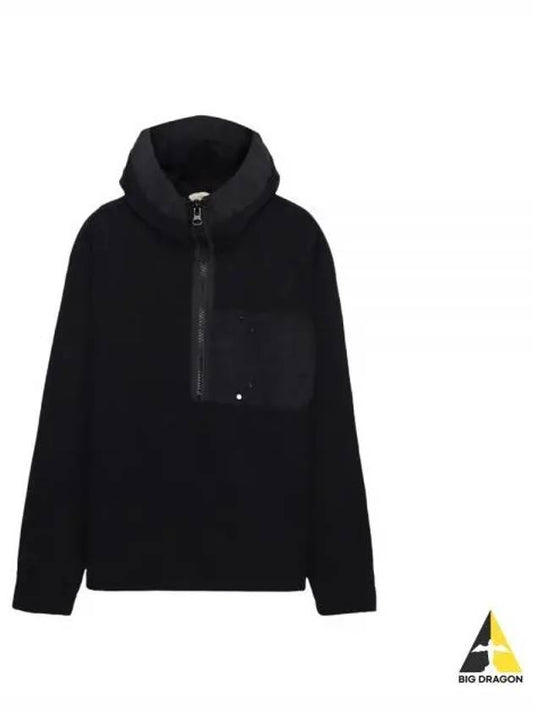 Men's Bag Logo Label Hooded Anorak Black - TEN C - BALAAN 2