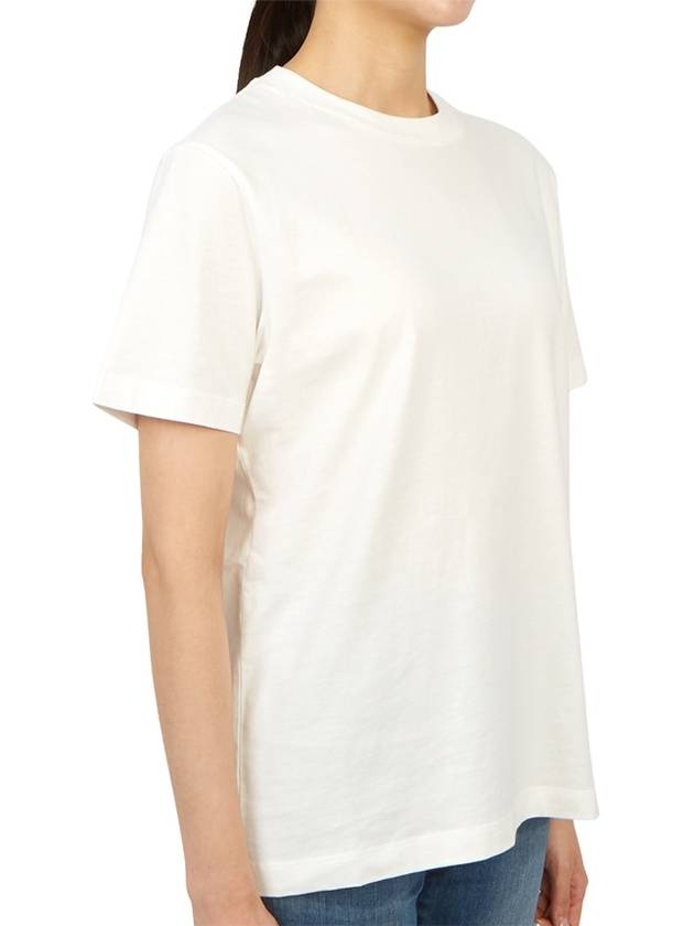 Logo Patch Short Sleeve T-shirt White - KENZO - BALAAN 4