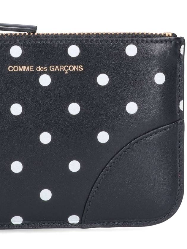 Polka Dot Leather Coin Purse Black - COMME DES GARCONS WALLET - BALAAN 5