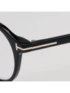 Blue light blocking glasses frame TF5833B 001 round horn rim men women eye protection - TOM FORD - BALAAN 5