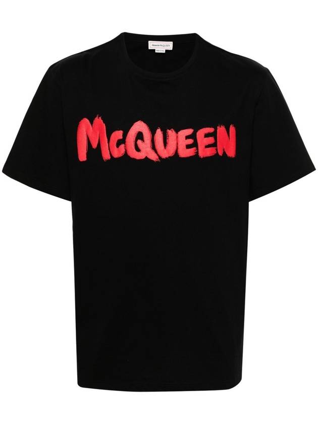 ALEXANDER MCQUEEN T-SHIRT GRAFFITI PRINT - ALEXANDER MCQUEEN - BALAAN 1