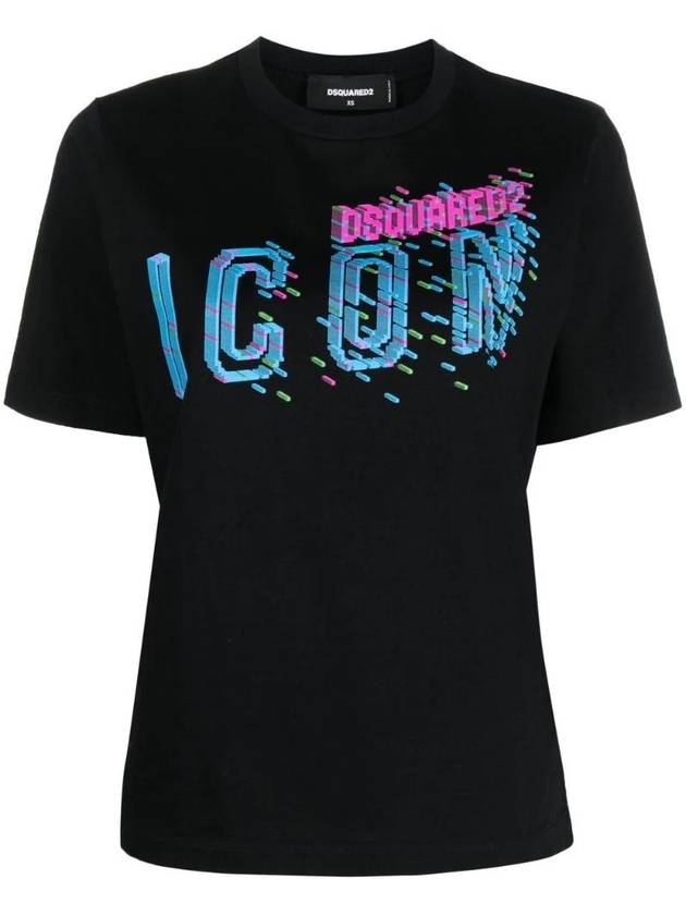 Icon Print T-Shirt S80GC0060S23009 - DSQUARED2 - BALAAN 1