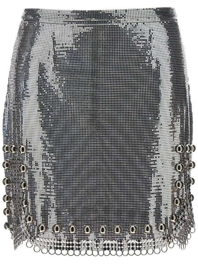 Paco Rabanne Metallic Mesh Skirt - PACO RABANNE - BALAAN 1