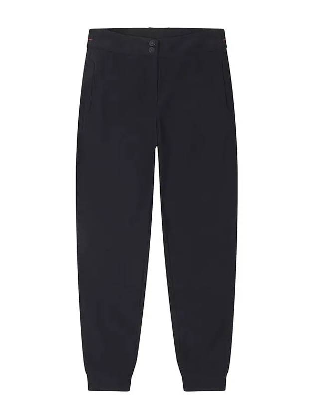 Golf Wear Tricoat Bonding Half Jogger Pants Black - WHITEBALL - BALAAN 5