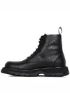 Buffalo Smooth Calfskin Lace-Up Ankle Boot Black - DIOR - BALAAN 3