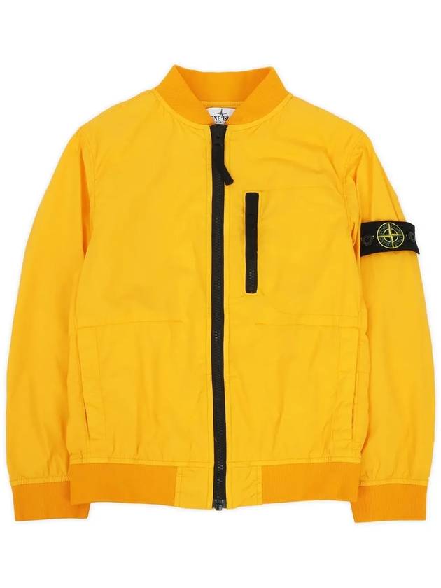 Kids Wappen Patch Bomber Jacket Orange - STONE ISLAND - BALAAN 4