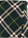 Check Pattern Wool A-Line Skirt Green - BURBERRY - BALAAN 4