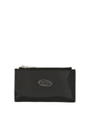 Glossy Leather Card Wallet Black - DIESEL - BALAAN 2