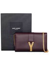 Y Clutch Chain Bag 348117 BJ50J 6475 Burgundy - SAINT LAURENT - BALAAN 6