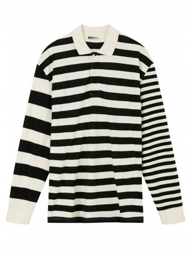 Ato Striped Long Sleeve Polo Shirt - ISABEL MARANT - BALAAN 1