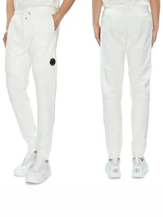 Diagonal Raised Fleece Track Pants White - CP COMPANY - BALAAN 2