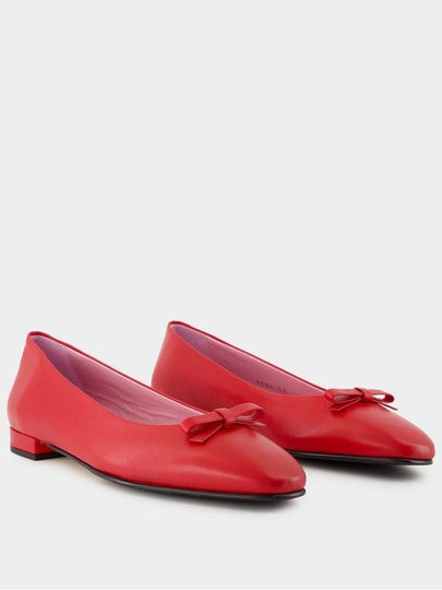 Bella Ballerinas - Carel - Leather - Red - CAREL - BALAAN 2