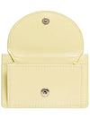 Slim Pocket Mini Coin Card Wallet Pale Lemon - LE MASQUE - BALAAN 4