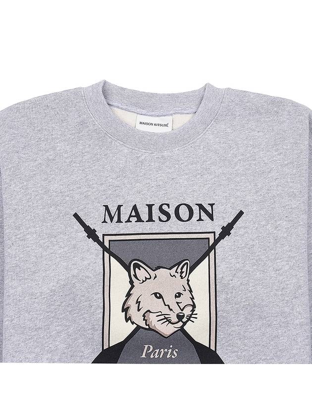 Maison Kitsune Women's College Fox Print Comfort Sweatshirt LW00306KM0307 LGM - MAISON KITSUNE - BALAAN 3