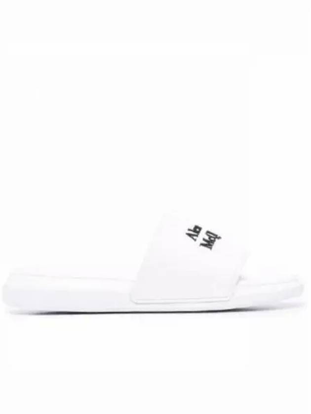 Logo Pool Slippers White - ALEXANDER MCQUEEN - BALAAN 2