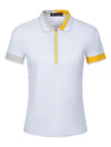 Women'S Contrast Tech Short Sleeve Polo Shirt White - G/FORE - BALAAN 2