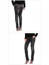 Women's Biker Washing Skinny Jeans Black - BALMAIN - BALAAN 4