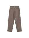 Men's Hard Twist Denim Straight Pants Brown - AURALEE - BALAAN 1