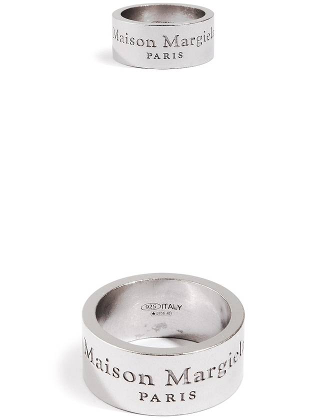 Engraved Logo Ring Silver - MAISON MARGIELA - BALAAN 5