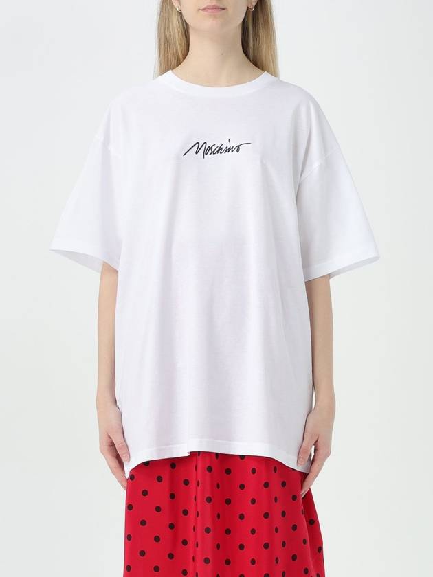 T-shirt Moschino Couture in cotone con logo - MOSCHINO - BALAAN 1